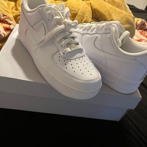 All white Air Force 1’s